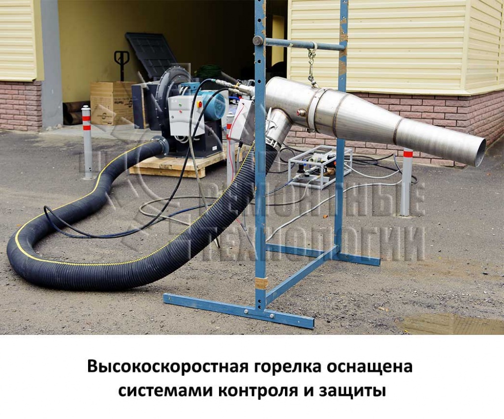 Высокоскоростная горелка для внепечной объемной термообработки. Ремонтные технологии